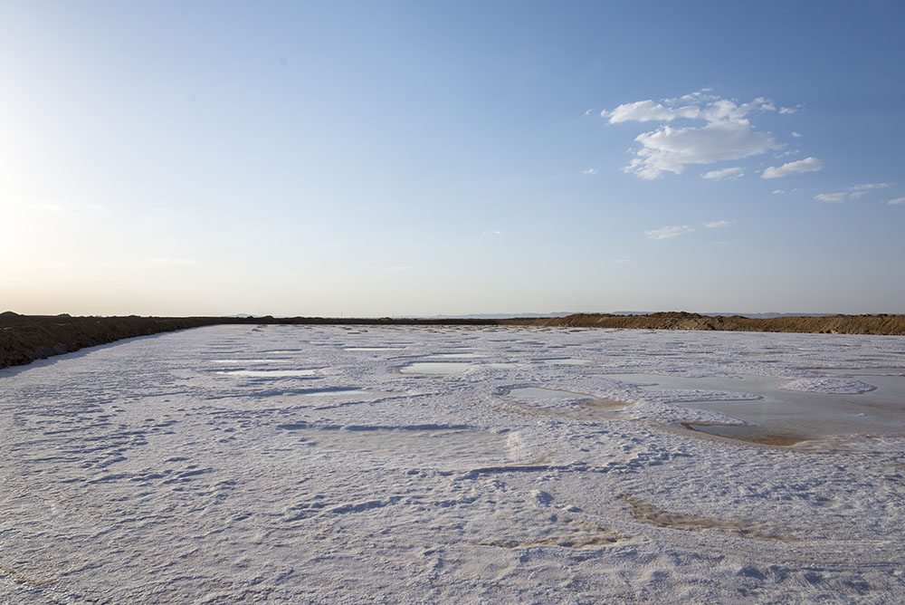 أحواض الملح بعد التجفيف