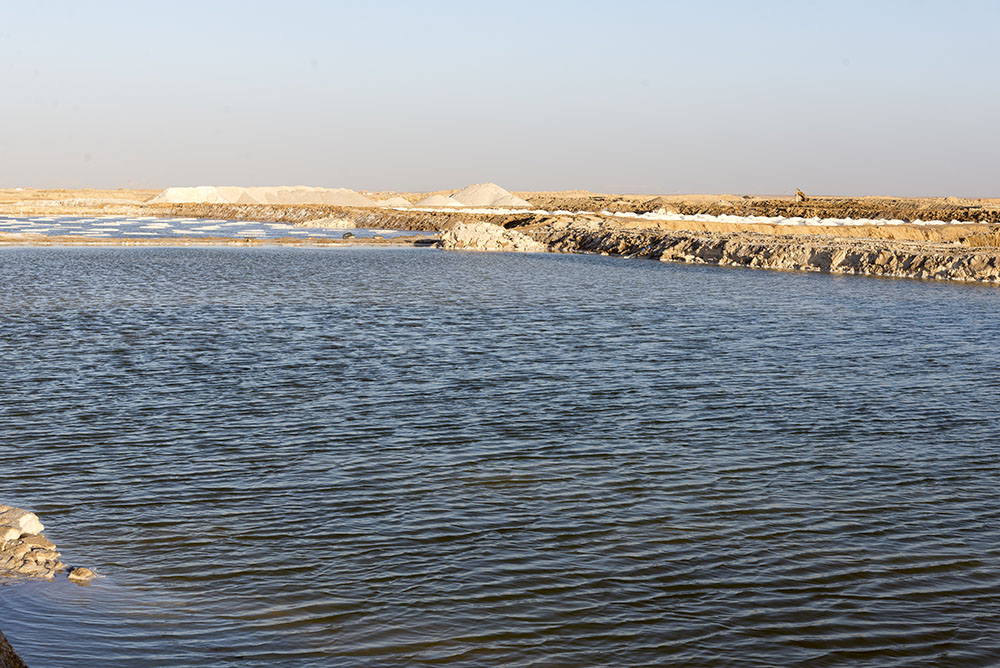 أحواض الملح قبل التجفيف